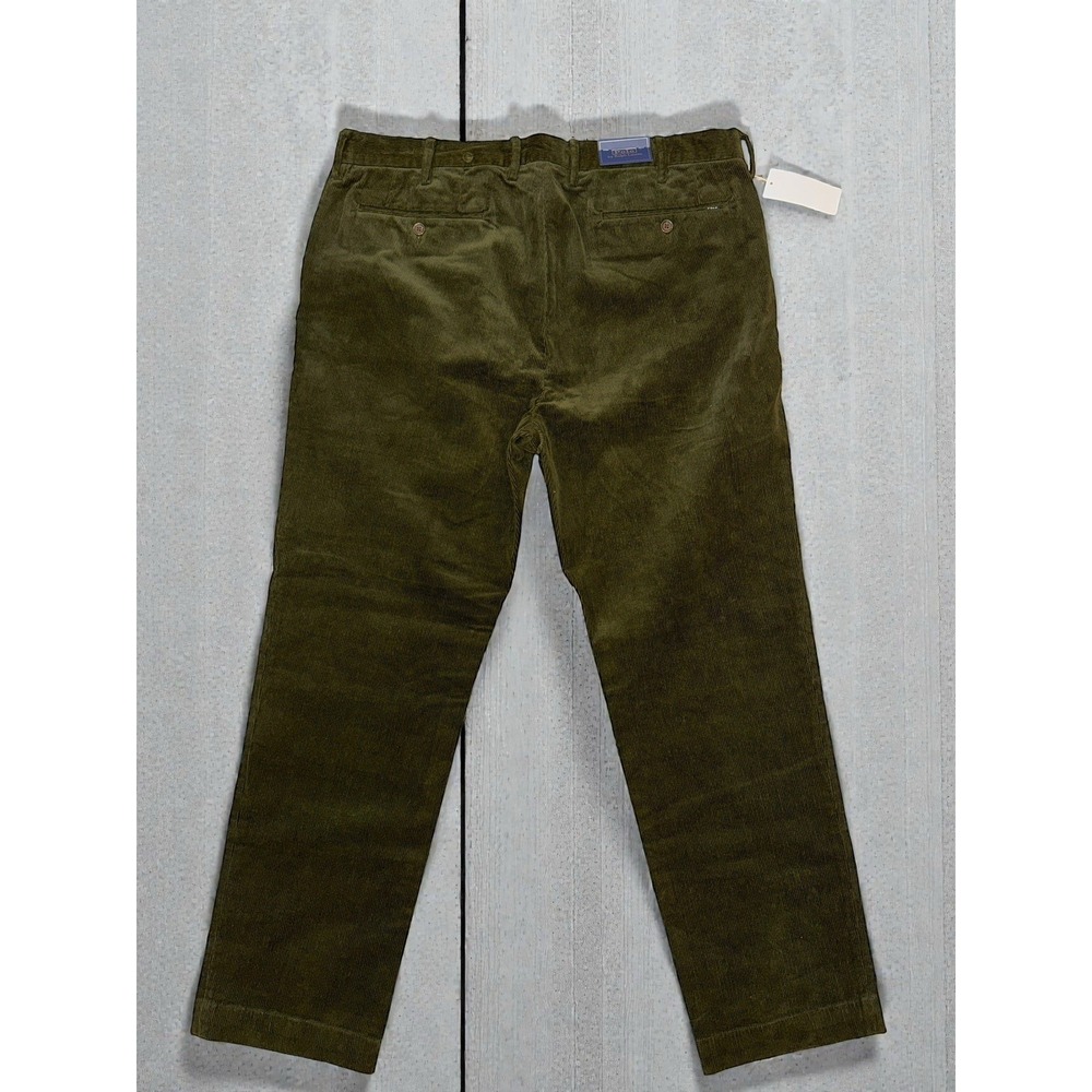 Polo Ralph Lauren Stretch Slim Fit Corduroy Pants –‎ Olive – Men's 38x30 - Picture 3 of 6